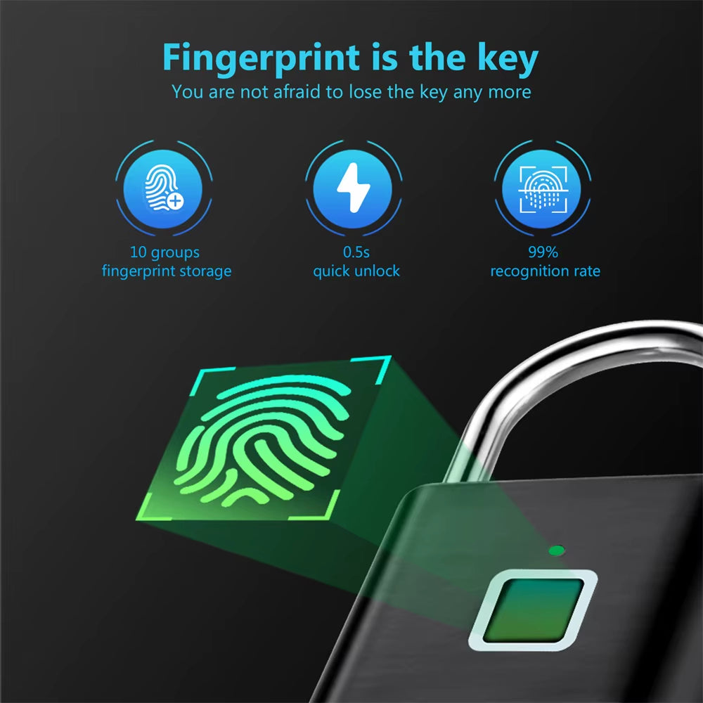 Iron Touch™ -  Finger Print Padlock 